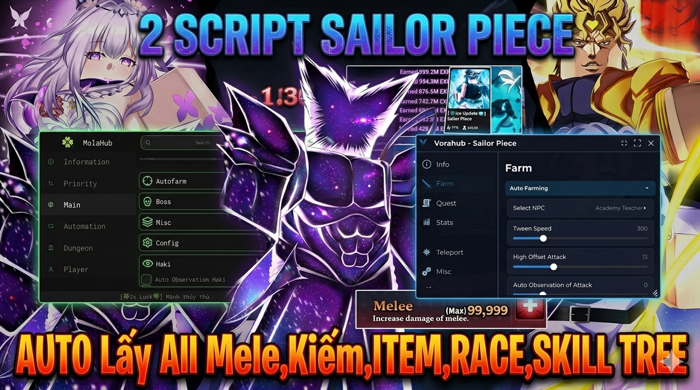SCRIPT SAILOR PIECE - MOLE HUB VÀ VORA HUB