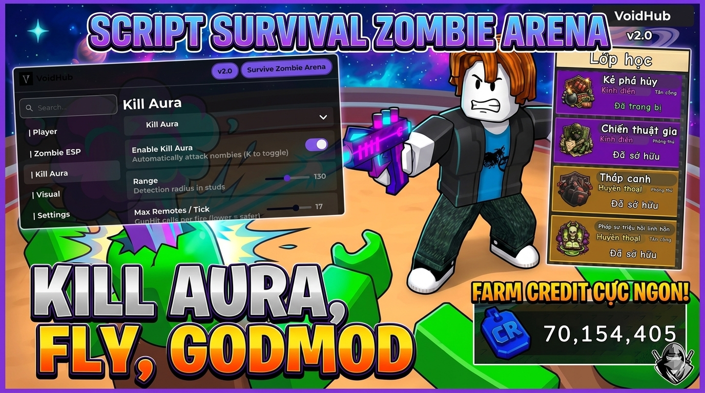 SCRIPT SURVIVAL ZOMBIE ARENA