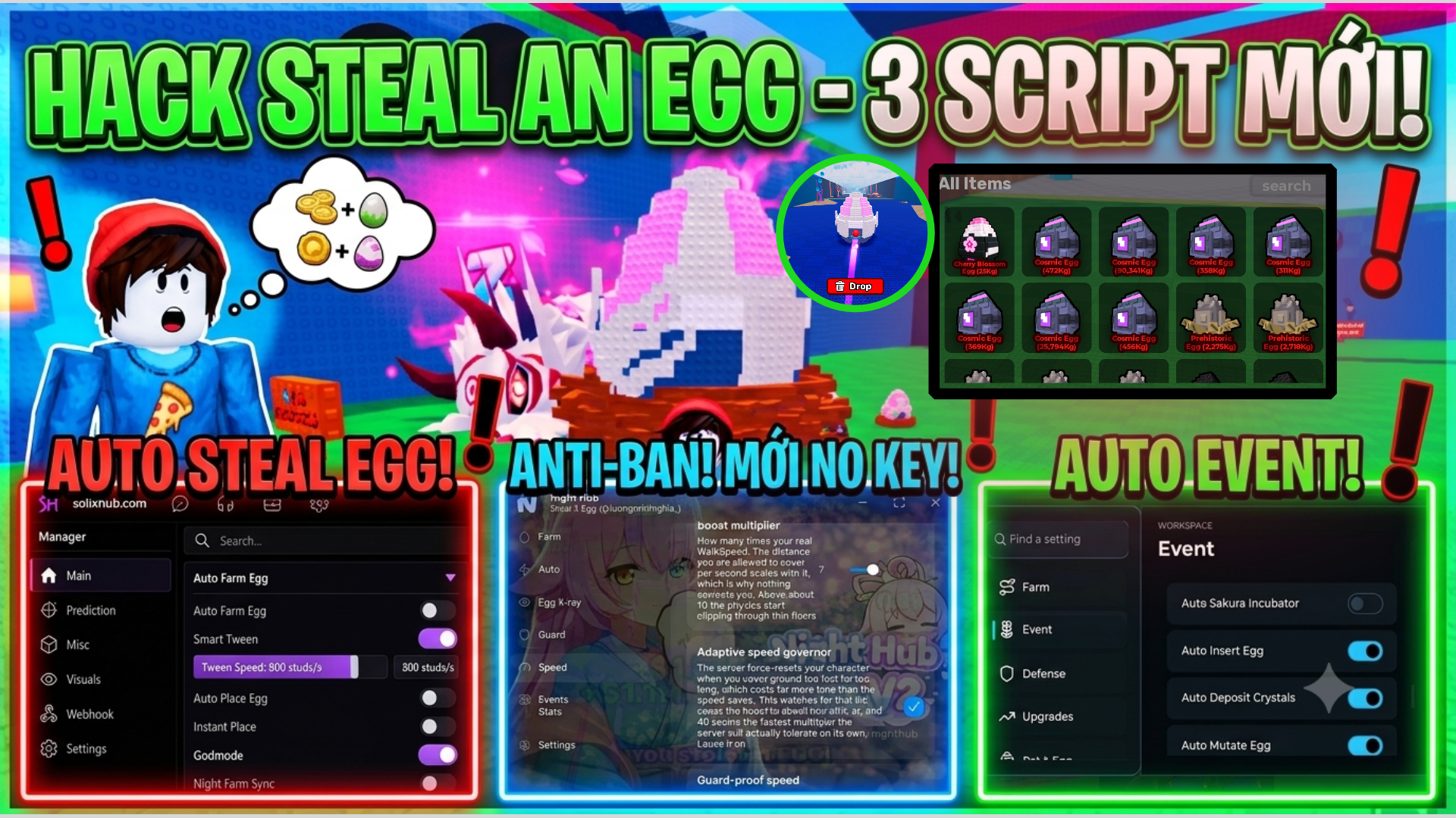 SCRIPT STEAL AN EGG