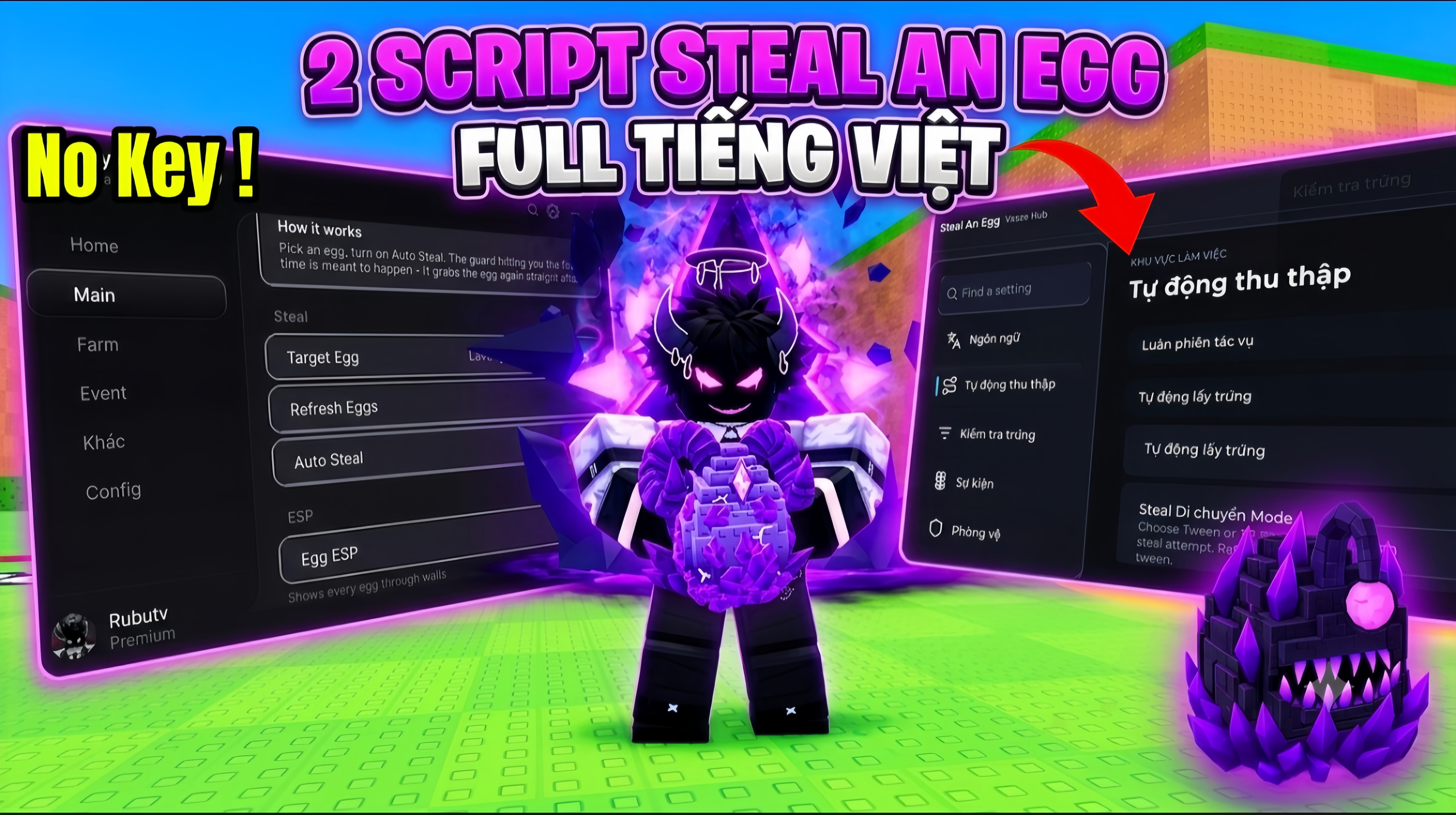 SCRIPT STEAL AN EGG