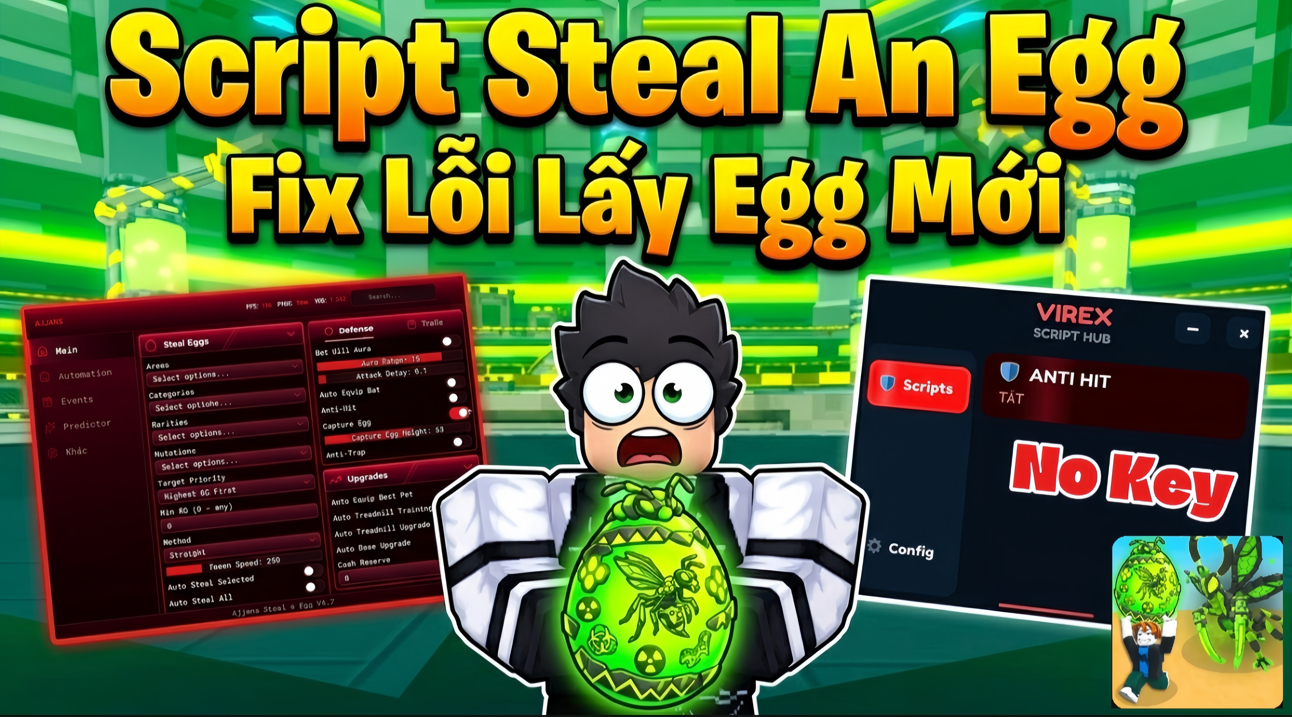 SCRIPT STEAL AN EGG UPDATE MỚI